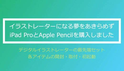 【イラストレーターになる夢】iPad Pro + Apple Pencilの購入【2020年度】